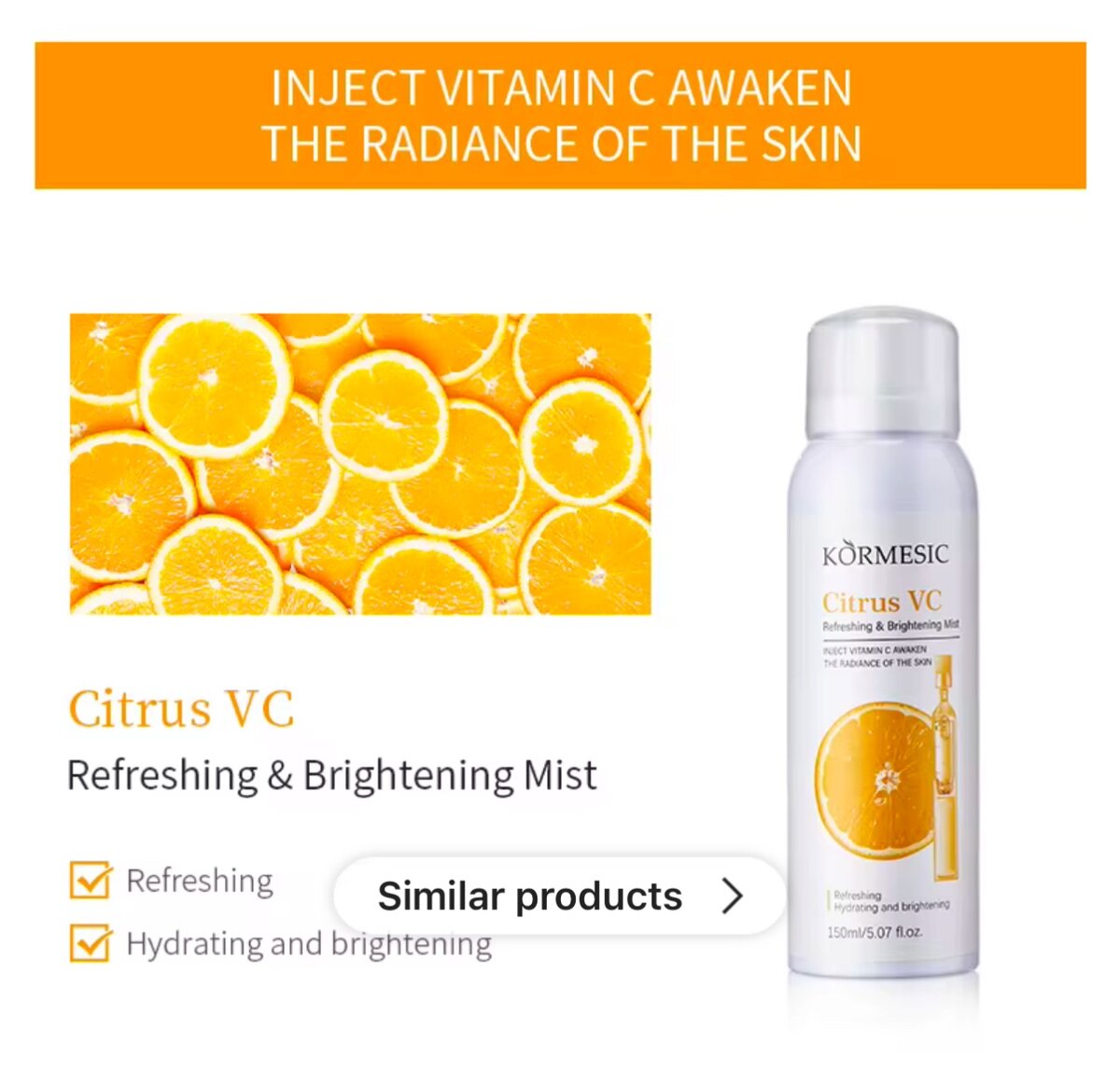 HYALURONIC & CITRUS VC FACE TONER