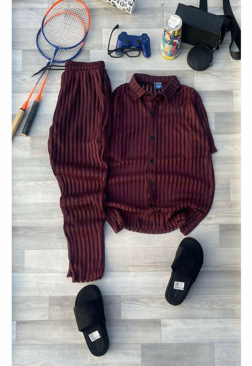 Tenue détente rayée pour homme