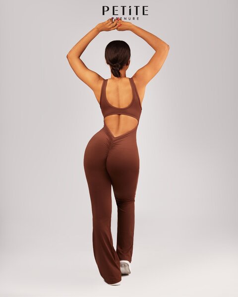 Split bum jumpsuit