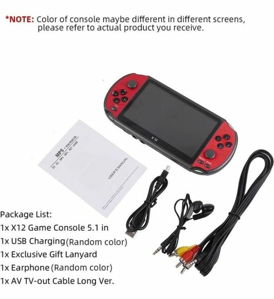 Console de jeux X12 5.1''