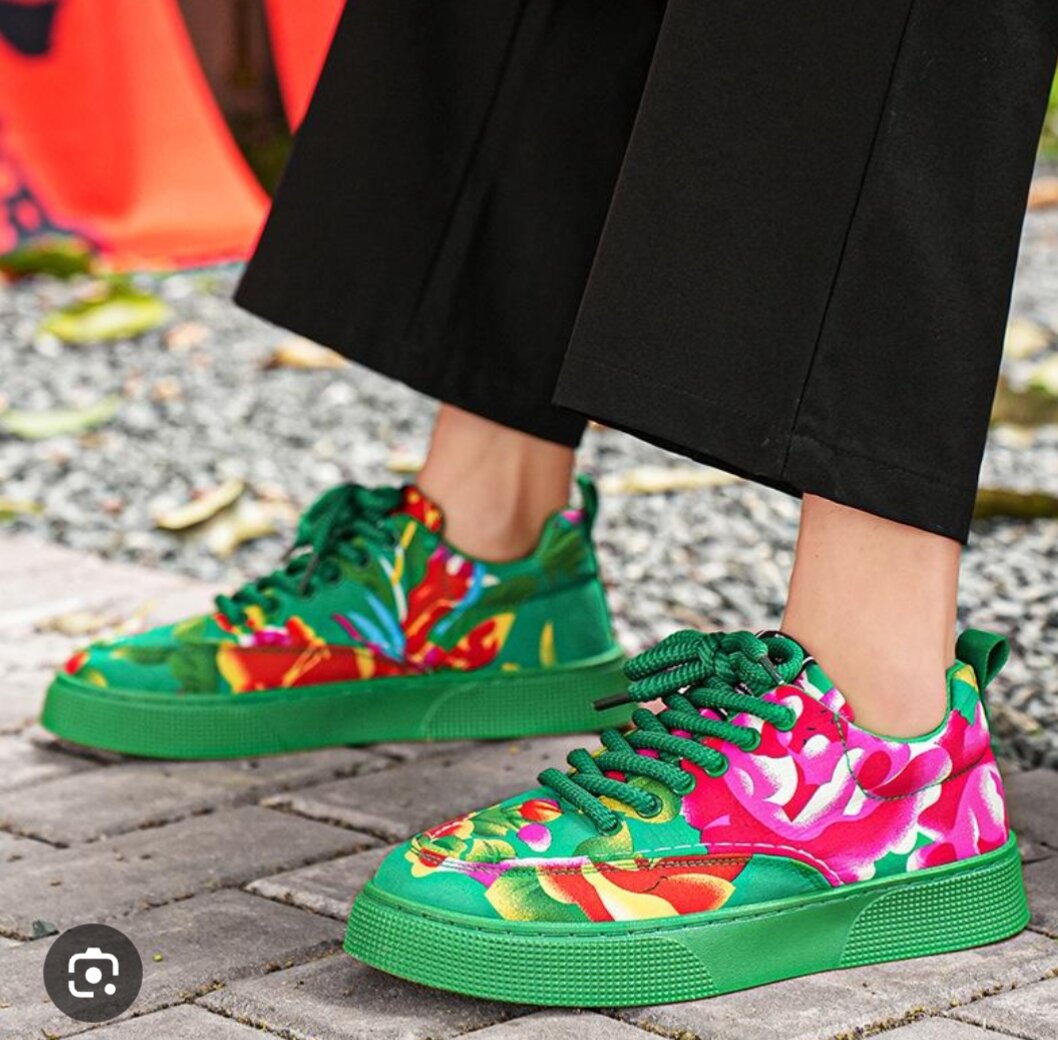 Baskets colorées femme