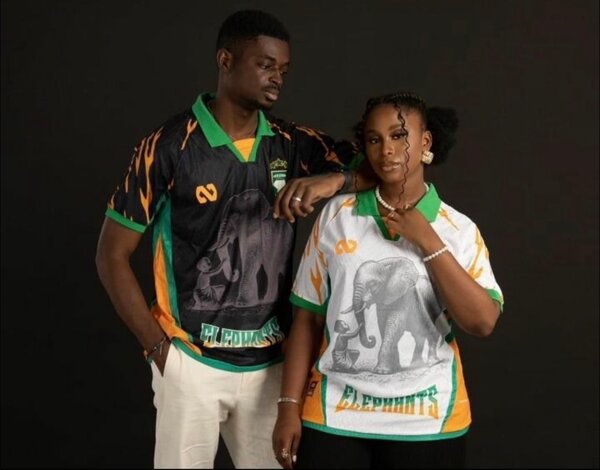 Maillot de sport éléphant vibrant