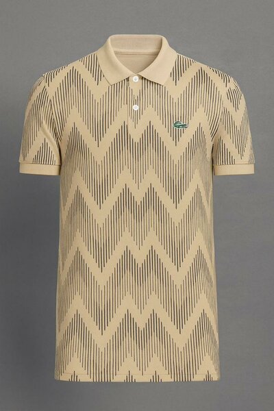 Polo Lacoste à motifs tendance