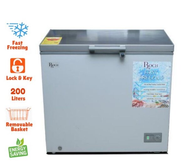 Roch RCF-230BN-B Chest Freezer With Sliding Glass - 200L - S