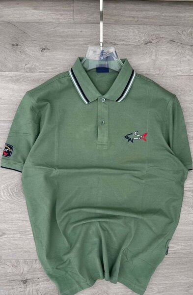 Polo homme vert avec logo
