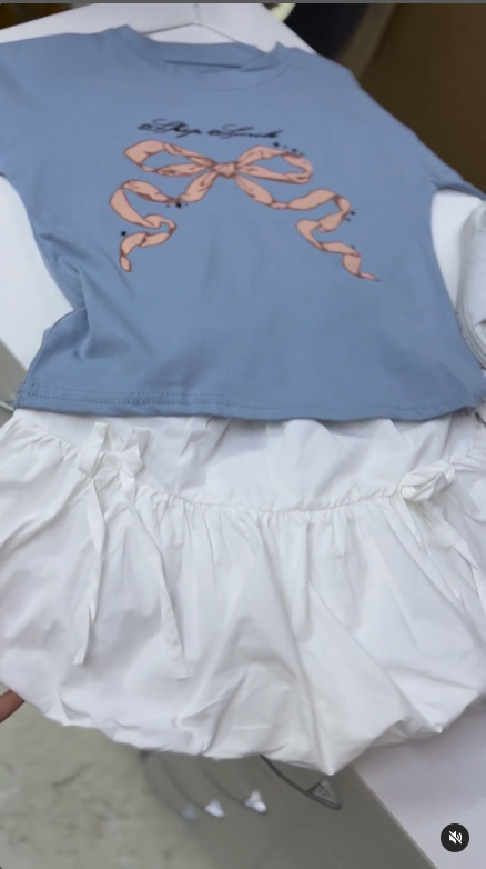 юбка детская белая