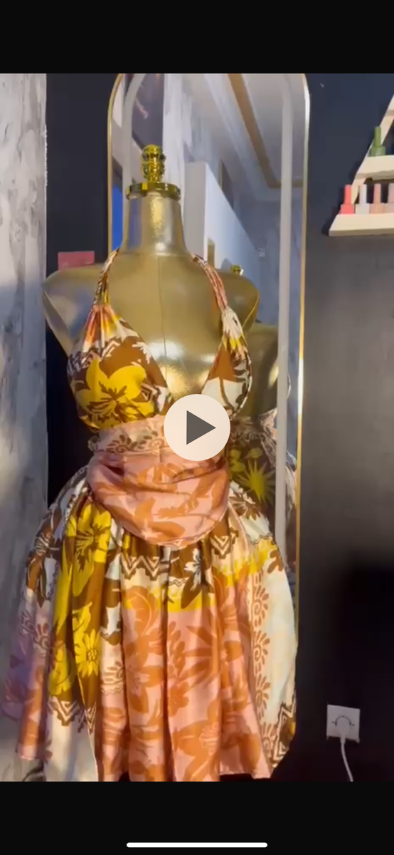 Robe d'été imprimée élégante