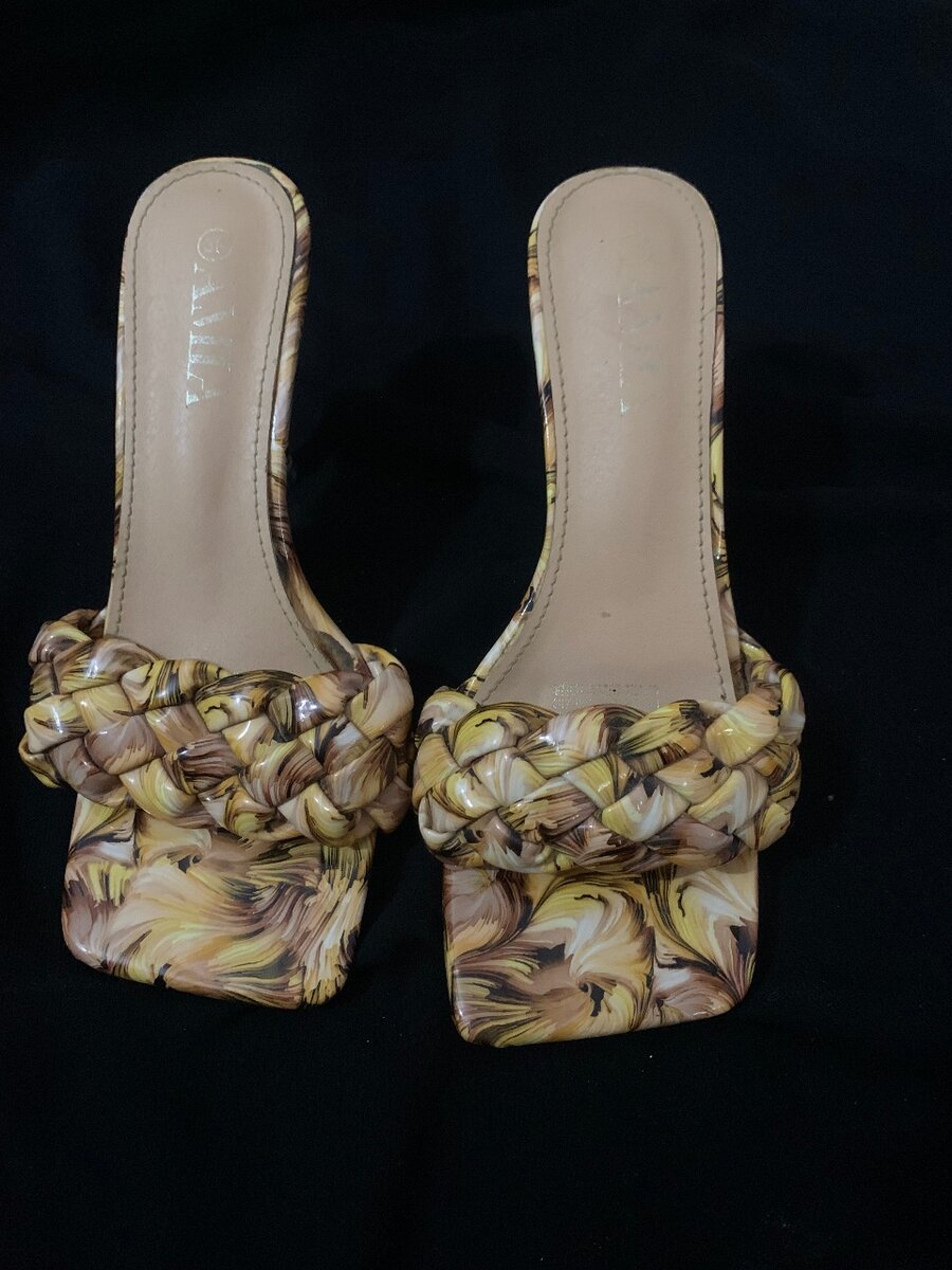 Mules à talons tressés femme