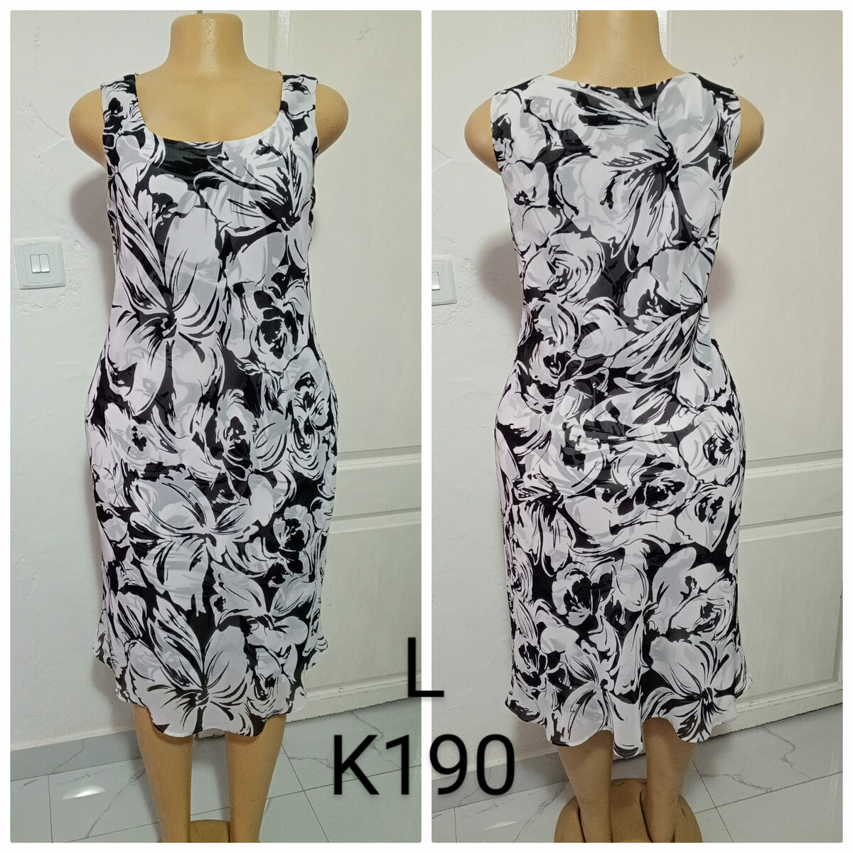 Women's Floral Print Dress, size L