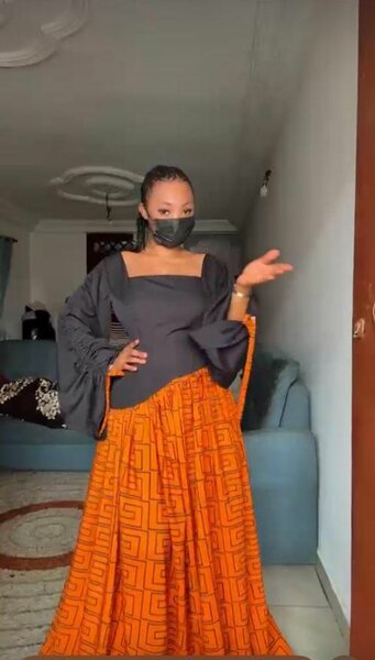 Robe élégante en wax