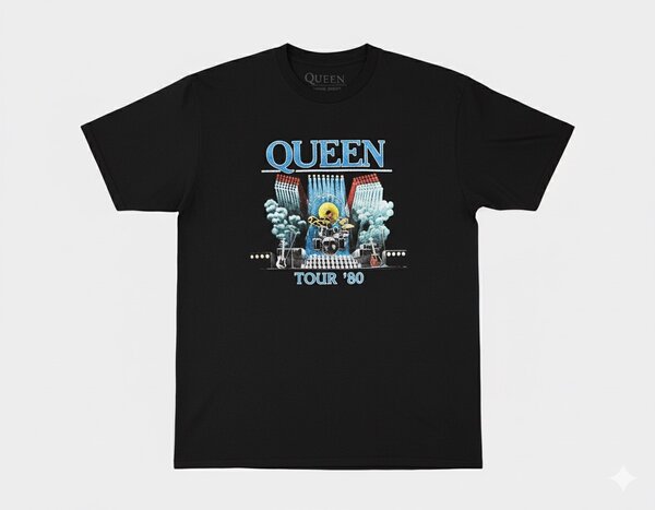 T-shirt Queen Tour '80 vintage