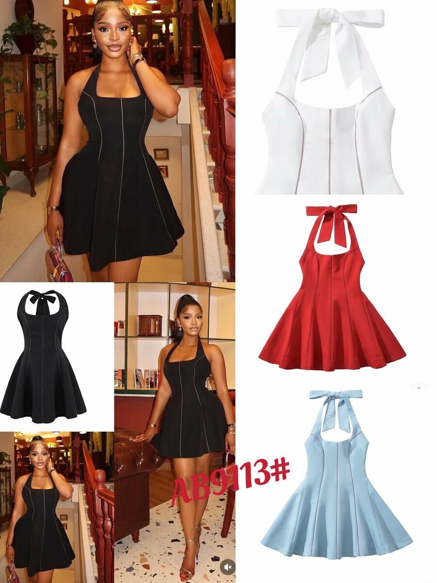 Robe Cocktail Glamour Femme