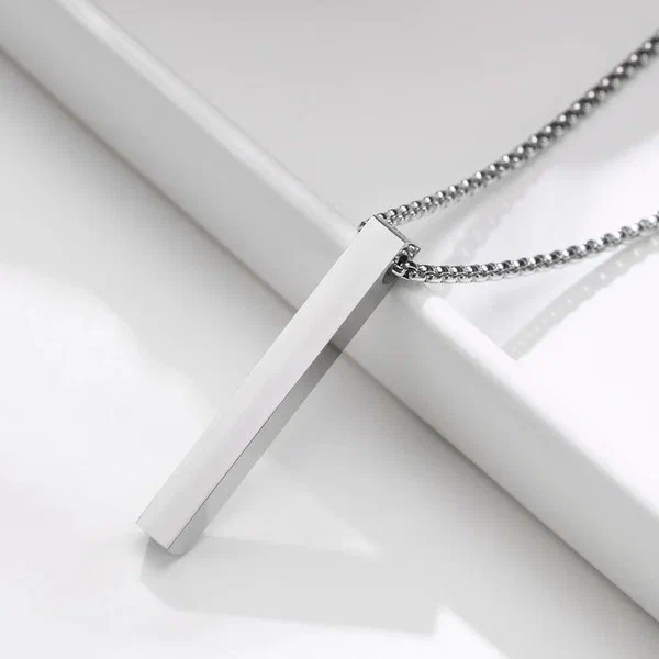 Pendentif Rectangle Acier