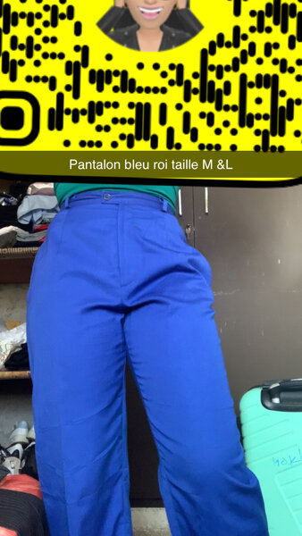 Pantalon bleu roi