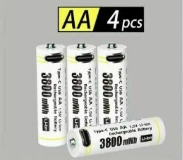 Batteries rechargeables Li-ion Type-C