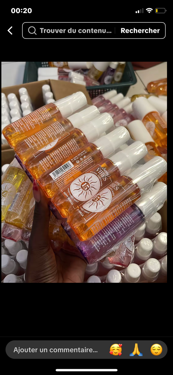 Lot de mini sprays parfumés