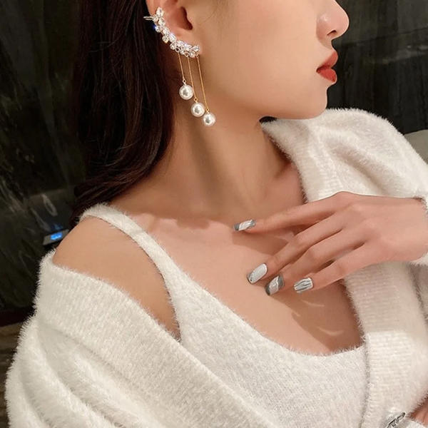 Boucles d'oreilles perles élégantes
