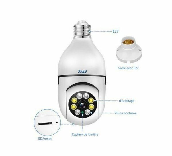 Caméra de sécurité WiFi 360°