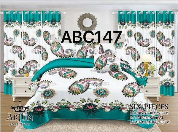 Parure de lit 6 pièces élégante