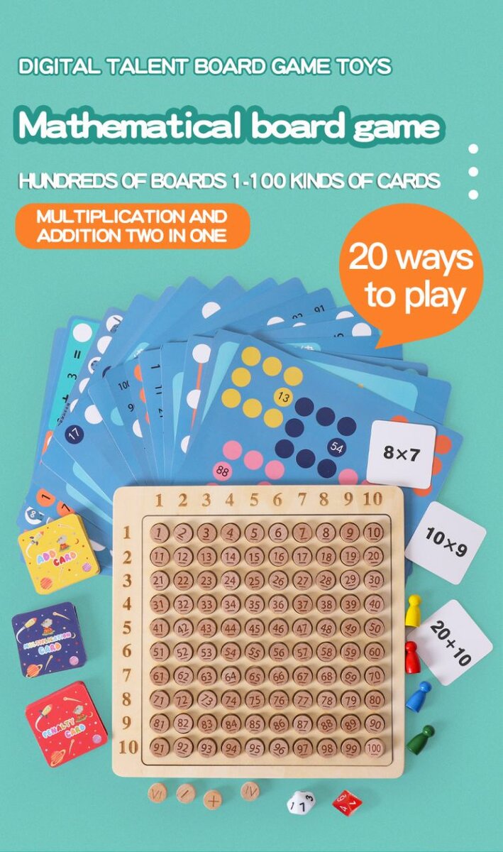 Jeu de Plateau Éducatif Math