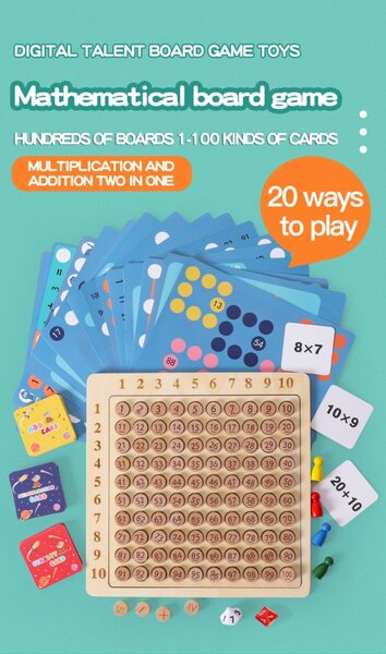 Jeu de Plateau Éducatif Math