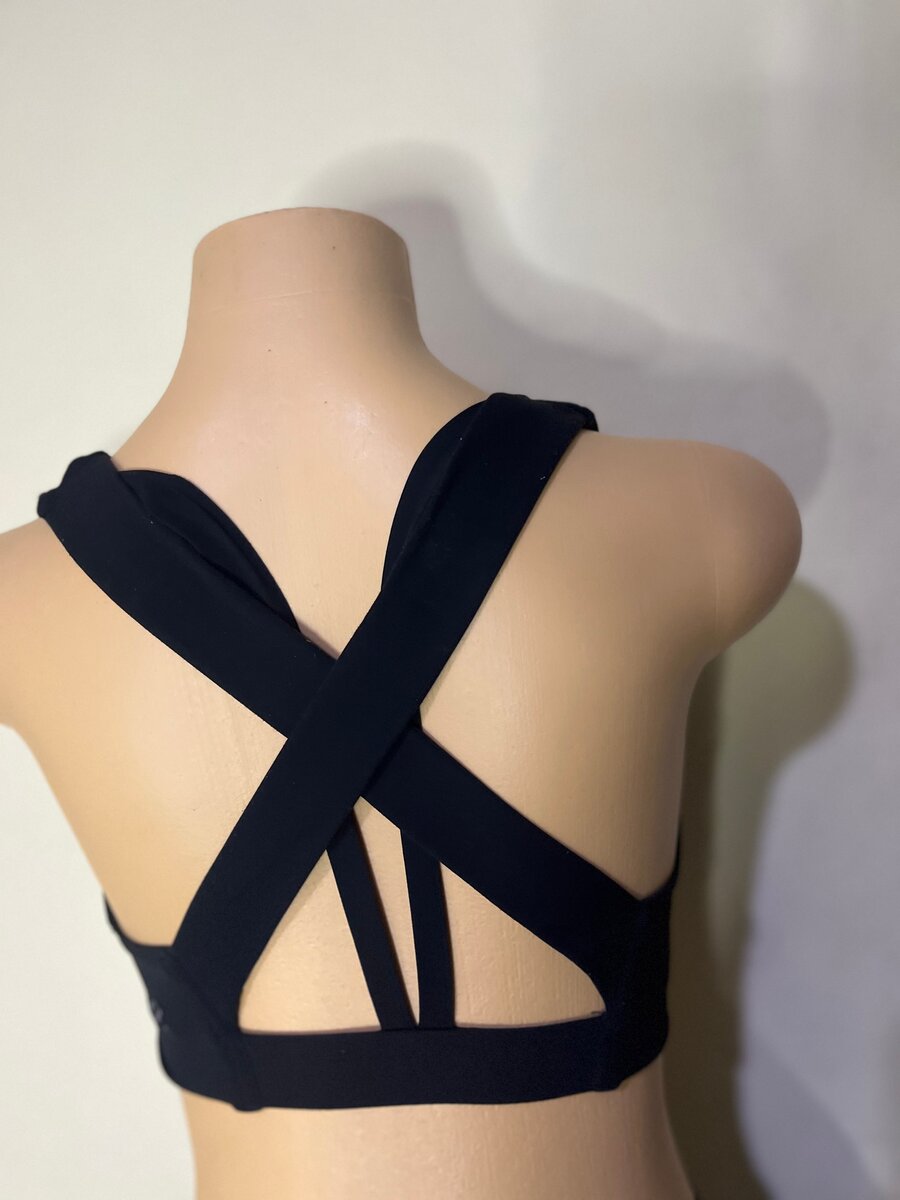 Brassière de sport noire élégant