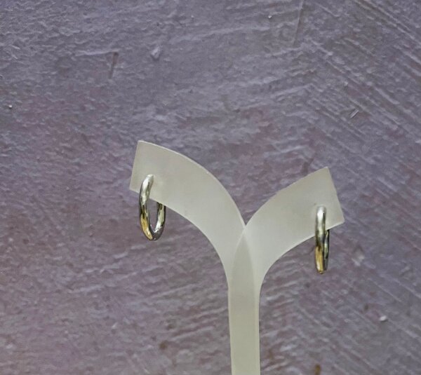 Boucles d'oreilles argentées