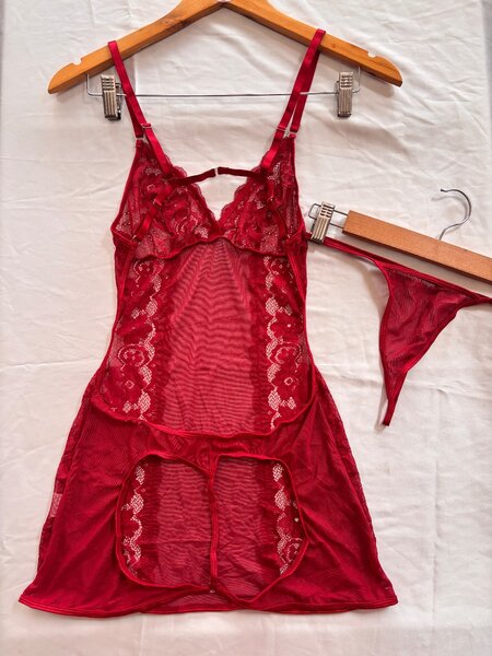 Ensemble Lingerie Rouge Séduisant