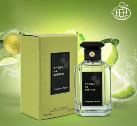 Fragrance World Fresh AS CITRUS Eau De Parfum Intense Mixte 100ml Vert Teneur 48H