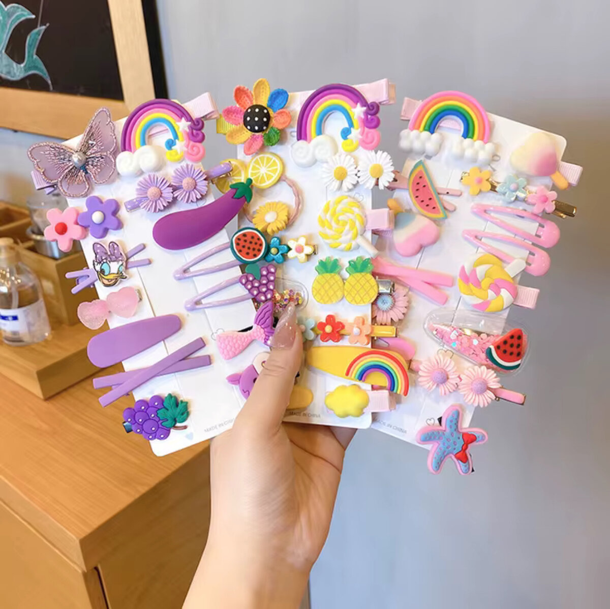 Barrettes Enfant Fantaisie Colorées