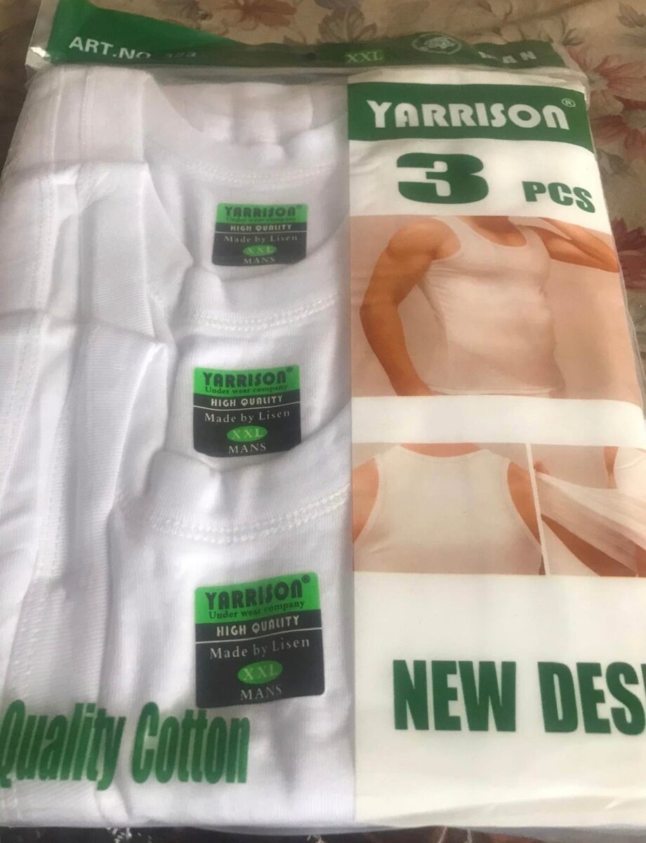 Débardeurs en coton pour hommes 3 pièces