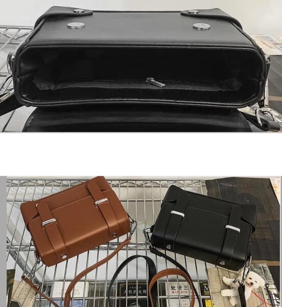 Sac bandoulière en cuir chic