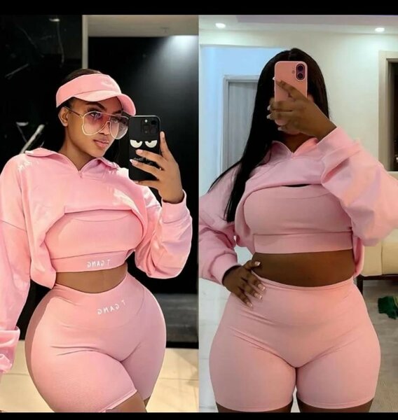 Ensemble de sport rose femme