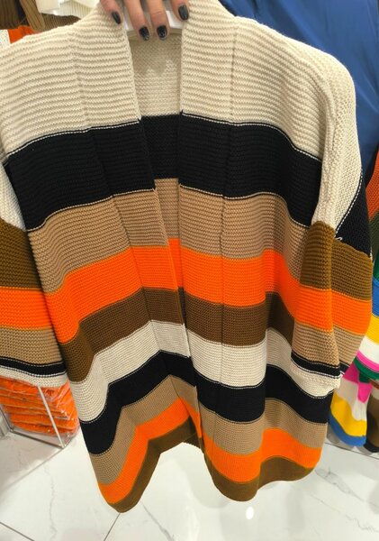 Knitted kimono jacket