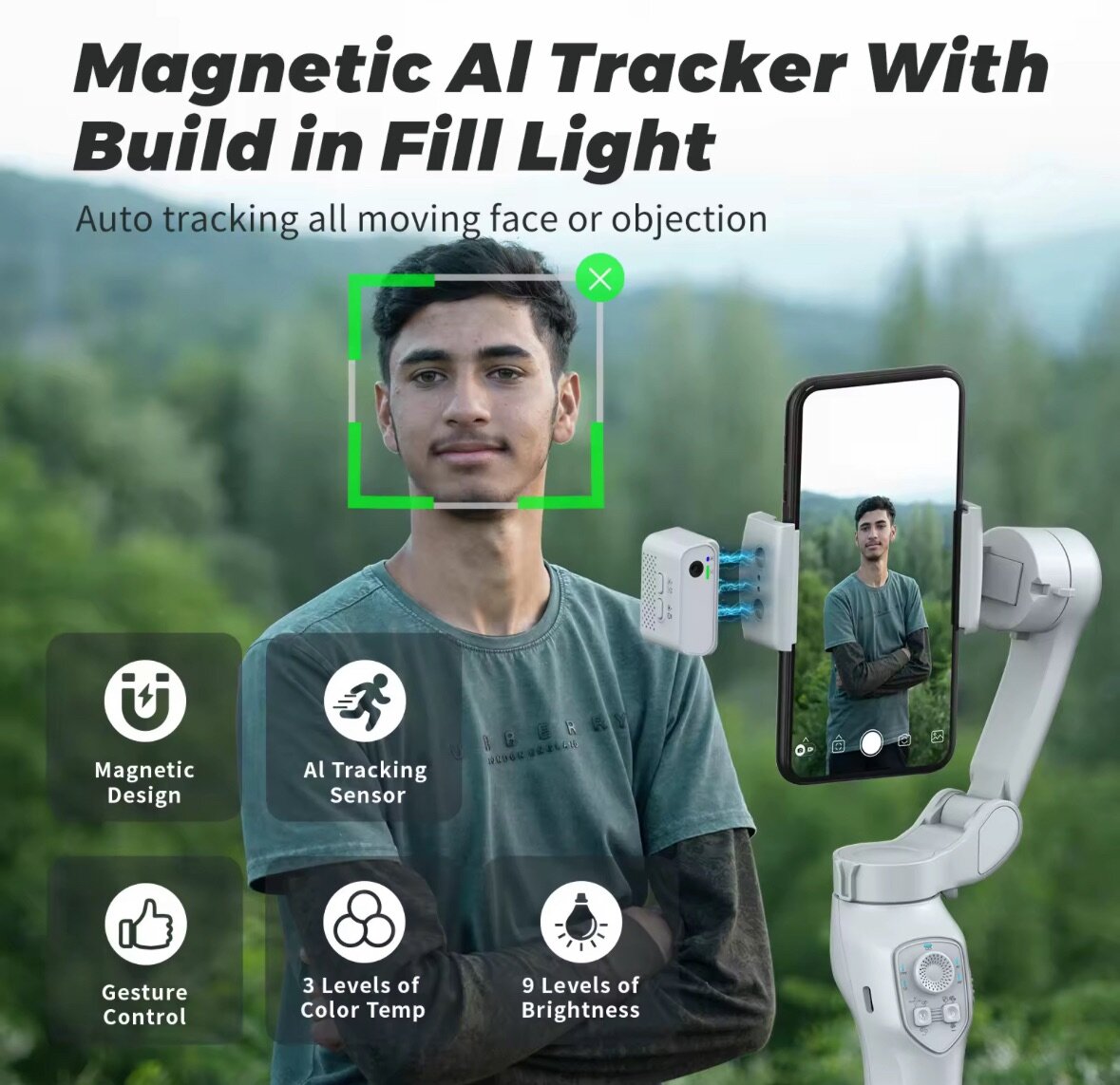 Stabilisateur AI Magnétique Smartphone