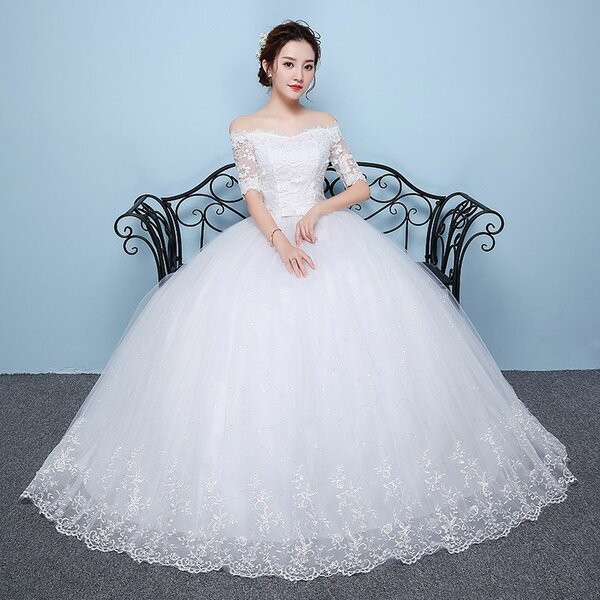 Lace ballgown