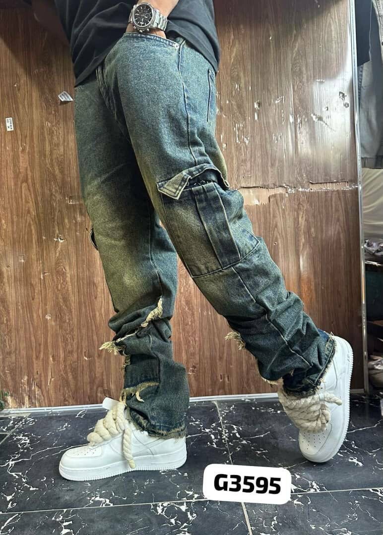 Jeans cargo décontracté homme