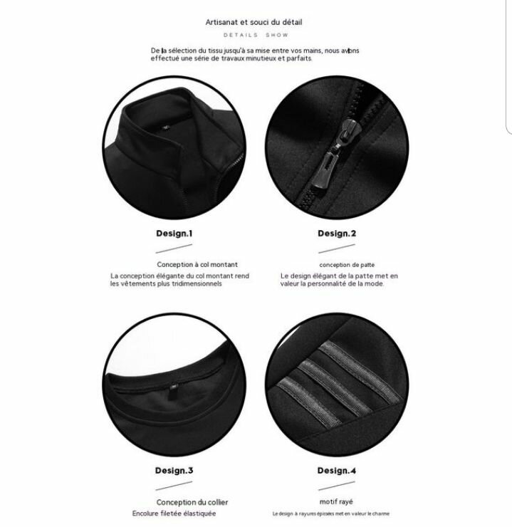 Veste + Pull + Pantalon - Noir