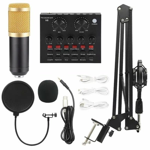 BM800 Microphone Kit With Free Livestream Sound Card