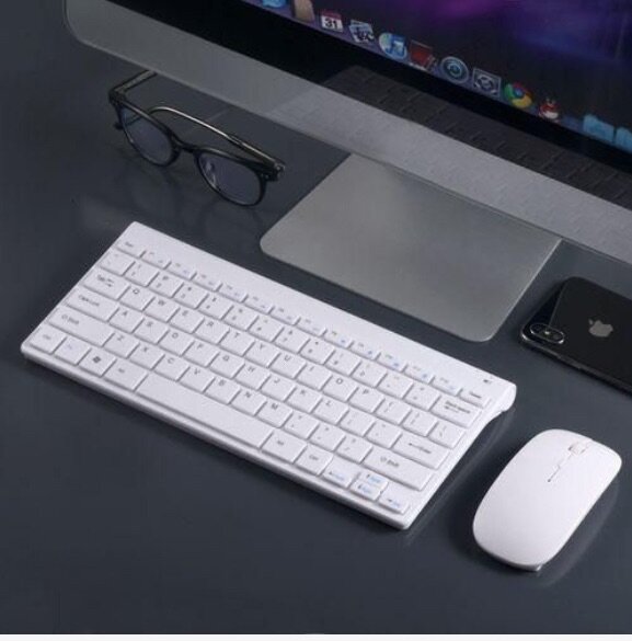 Portable Wireless Keyboard and Mouse Combo