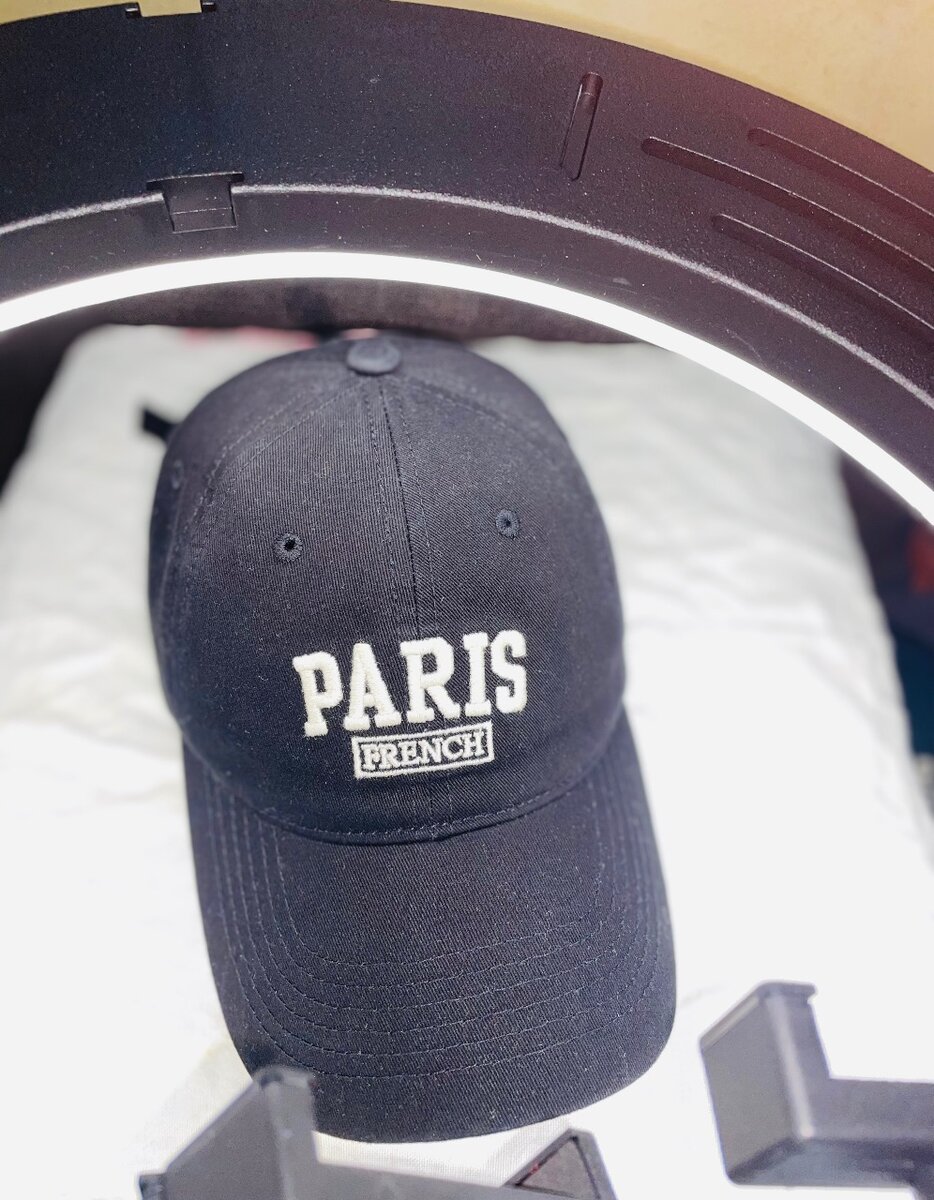 Casquette noire Paris French