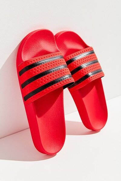 Sandales confort rouges