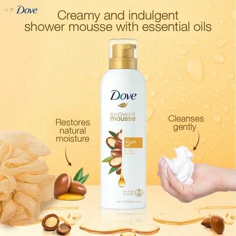 Mousse douche Dove Argan