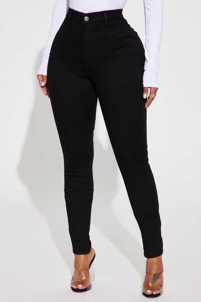 Jeans skinny taille haute