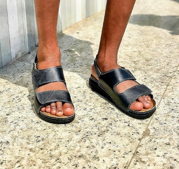 Sandales en cuir pour homme