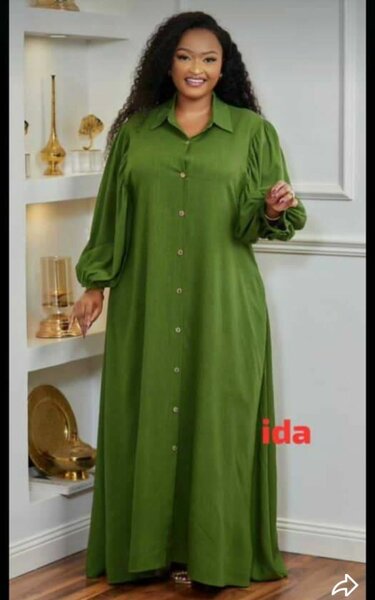 Robe Longue Verte Élégante