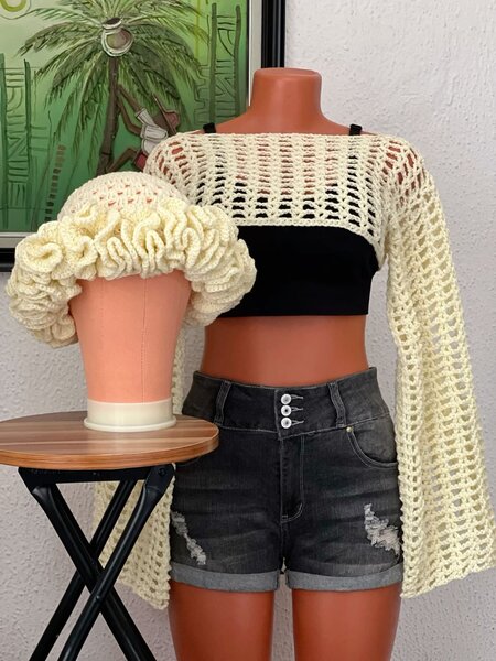 Top crochet décontracté