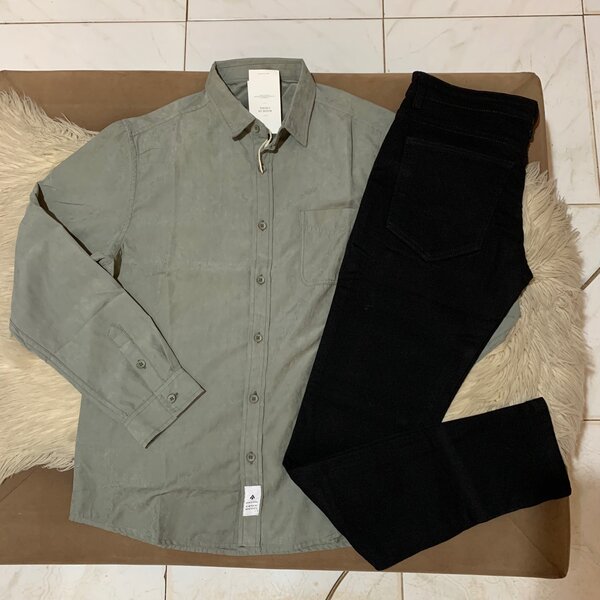Long sleeves shirt and trousers