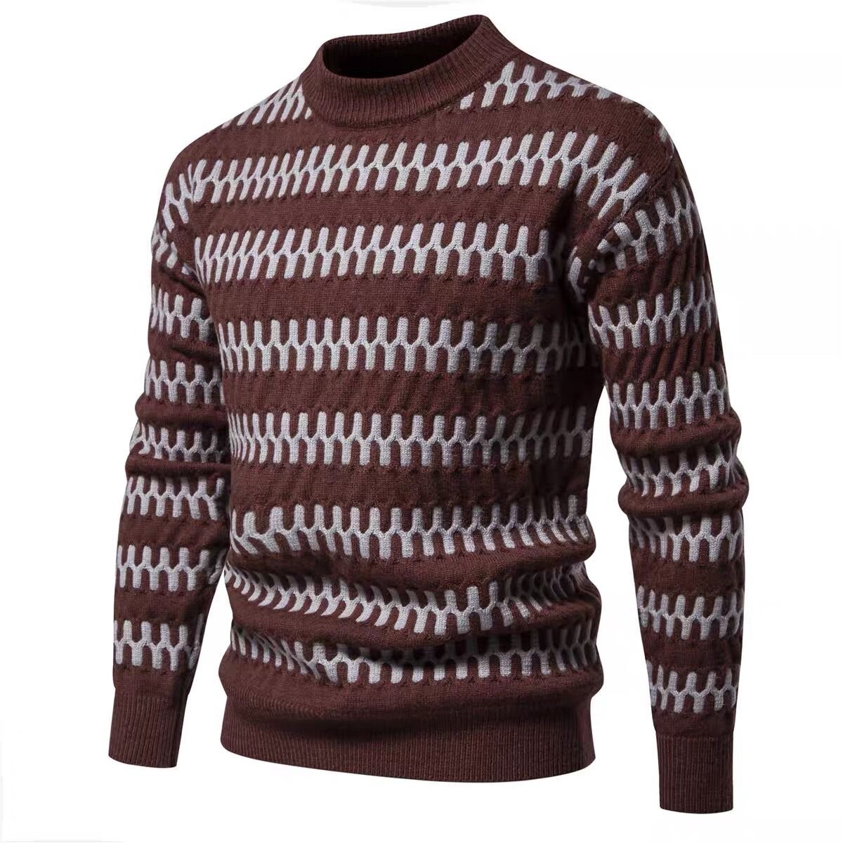 Sweat-shirt rayé pour hommes