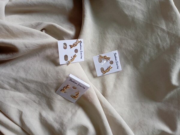 Boucles d'oreilles dorées